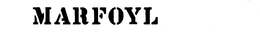 MARFOYL trademark