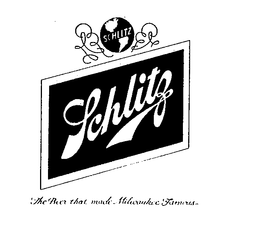 SCHLITZ THE BEER THAT MADE MILWAUKEE FAMOUS trademark