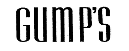 GUMP'S trademark