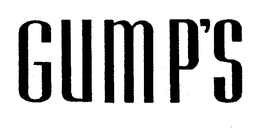 GUMP'S trademark