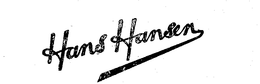 HANS HANSEN trademark