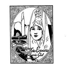 JARDINES DE ESPANA PERFUMERIA GAL MADRID trademark