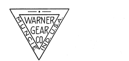 WARNER GEAR CO. MUNICE IND. U.S.A. trademark
