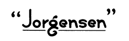 "JORGENSEN" trademark