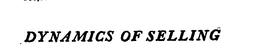 DYNAMICS OF SELLING trademark