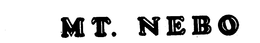MT. NEBO trademark