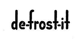 DE-FROST-IT trademark
