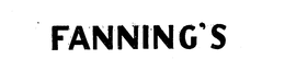 FANNING'S trademark