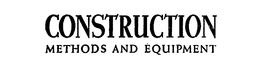 CONSTRUCTION METHODS AND EQUIPMENT trademark