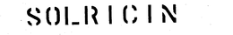 SOLRICIN trademark
