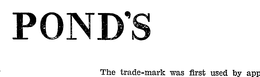 POND'S trademark