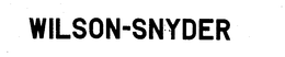 WILSON-SNYDER trademark