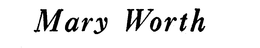 MARY WORTH trademark