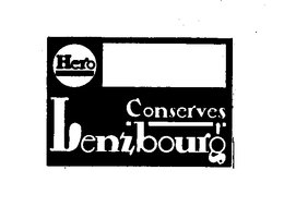 HERO CONSERVES LENZBOURG trademark