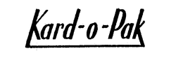 KARD-O-PAK trademark