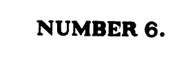 NUMBER 6 trademark