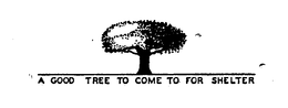 A GOOD TREE TO COME TO FOR SHELTER trademark