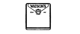 WATSON'S NO 10 ESTAB. 1815 trademark