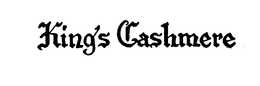 KING'S CASHMERE trademark