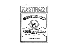 MARTINAZZI VINO VERMOUTH E. MARTINAZZI ECO. ANTICA FABBRICA M 1864 TORINO trademark