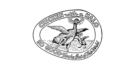 CHICKEN WITH A HALO SO GOOD - THEY'RE OUT OF THIS WORLD trademark