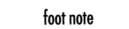 FOOT NOTE trademark