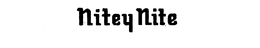 NITEY NITE trademark