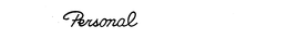 PERSONAL trademark
