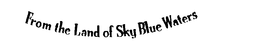 FROM THE LAND OF SKY BLUE WATERS trademark