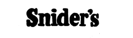 SNIDER'S trademark