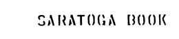 SARATOGA BOOK trademark