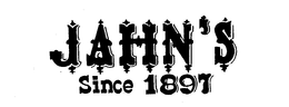 JAHN'S SINCE 1897 trademark