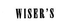 WISER'S trademark