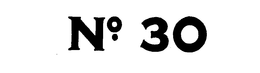 NO. 30 trademark