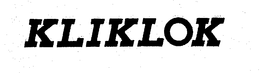 KLIKLOK trademark