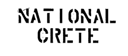 NATIONAL CRETE trademark