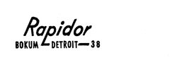 RAPIDOR BOKUM-DETROIT-38 trademark