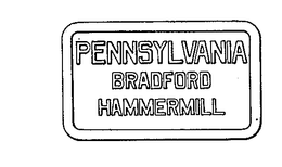 PENNSYLVANIA BRADFORD HAMMERMILL trademark
