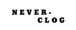 NEVER-CLOG trademark