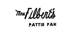 MRS. FILBERT'S PATTIE PAK trademark