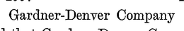 GARDNER-DENVER SINCE 1859 trademark