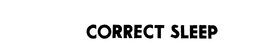 CORRECT SLEEP trademark