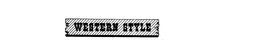 WESTERN STYLE trademark