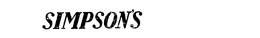 SIMPSON'S trademark