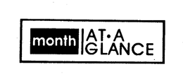 MONTH AT A GLANCE trademark