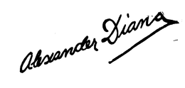 ALEXANDER DIANA trademark
