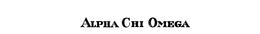 ALPHA CHI OMEGA trademark
