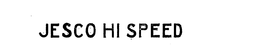 JESCO HI SPEED trademark