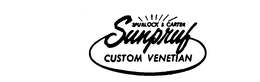 SPURLOCK & CARTER SUN PRUF CUSTOM VENETIAN trademark