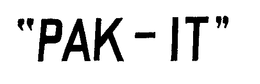 "PAK-IT" trademark